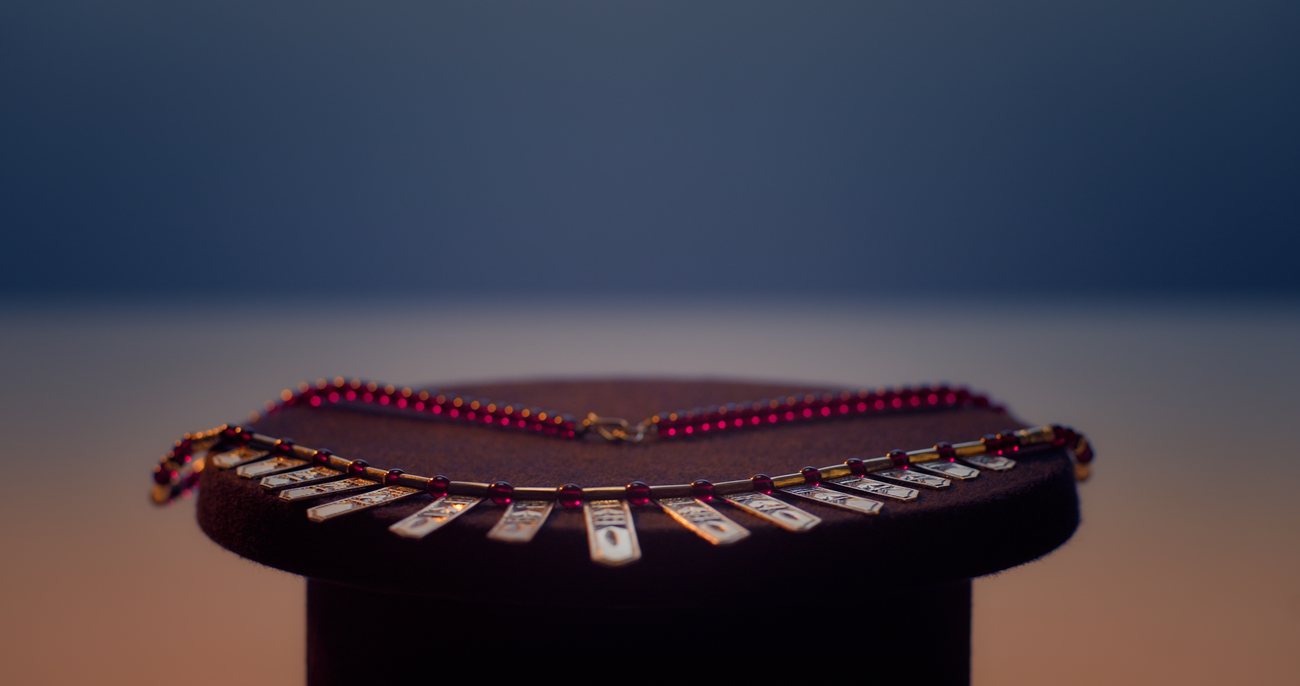 Collier en packshot pour une marque de joaillerie